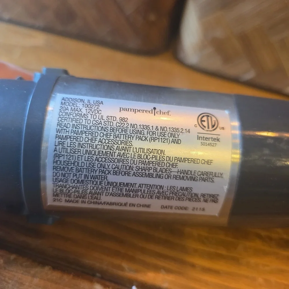 Pampered Chef Flex + Prep Power Tool Only Replacement Part Only #100272